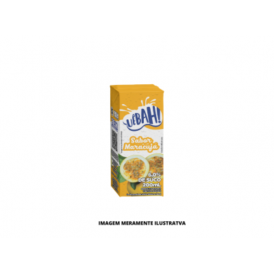 SUCO - UEBAH - 200ml MARACUJA - CX27